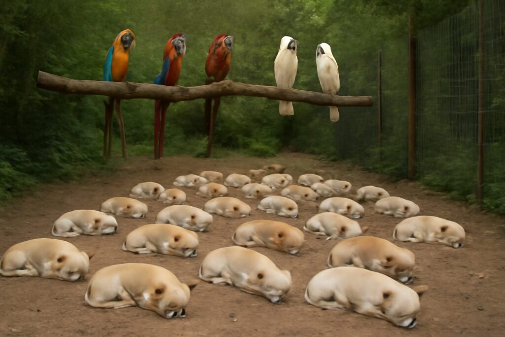 Allevamento uccelli cani