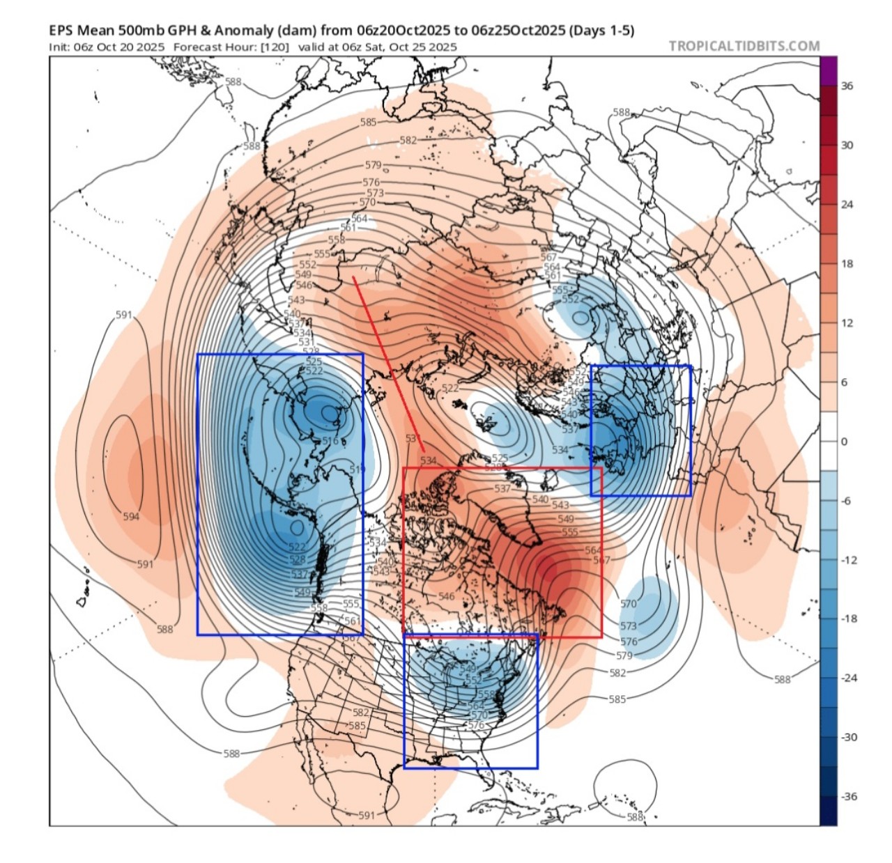 Anomalie emisfero nord