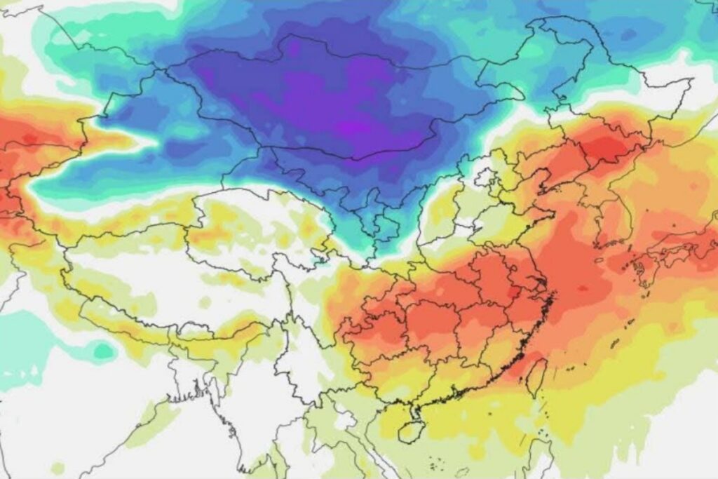 Caldo record Cina 13 ottobre
