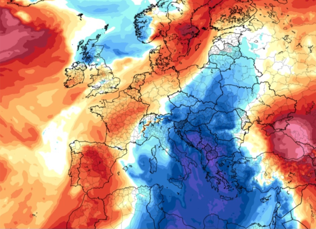 Caldo Scandinavia freddo Italia