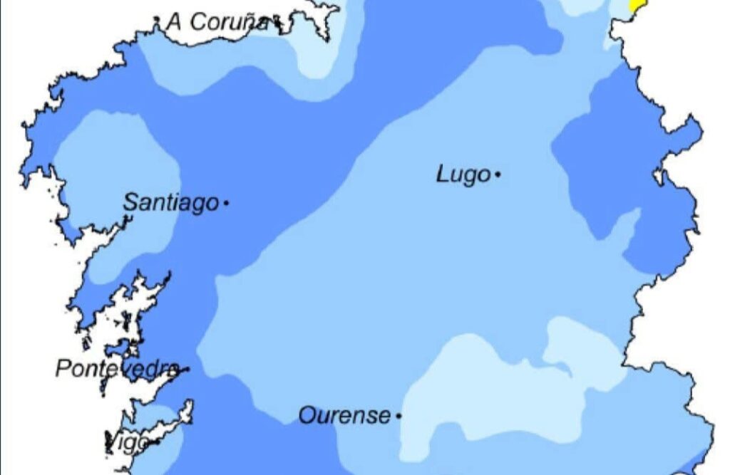 Clima Galizia settembre 2025