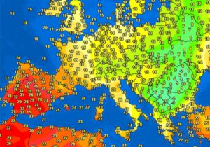Contrasti termici in Europa 3 ottobre