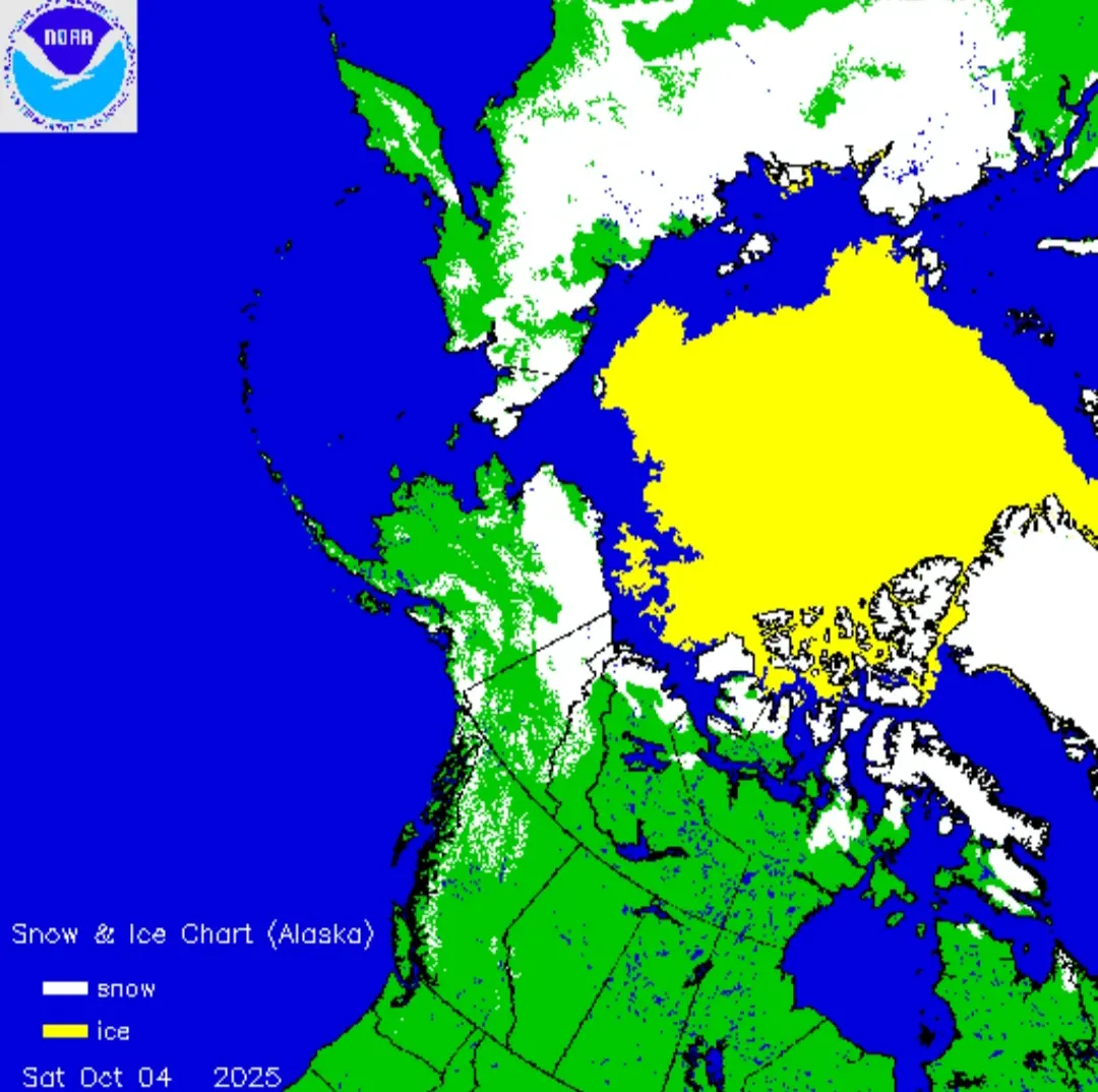 Copertura nevosa Alaska 