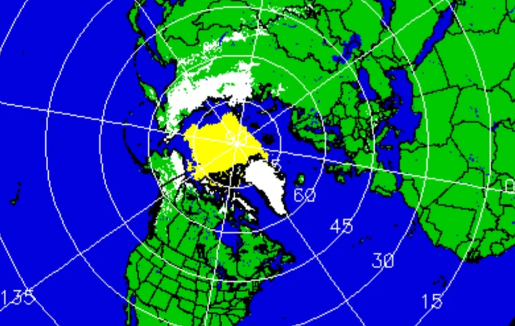 Copertura nevosa emisfero nord