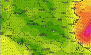 Emilia Romagna venti forti