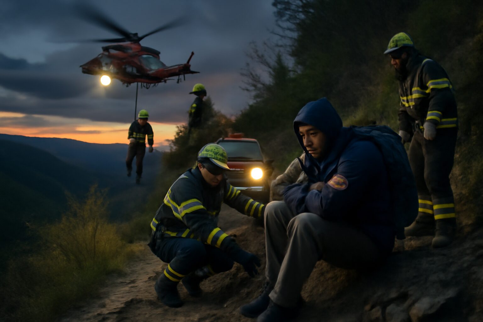 Escursionista disperso nel tardo pomeriggio: operazione di salvataggio nella zona impervia del Mugello