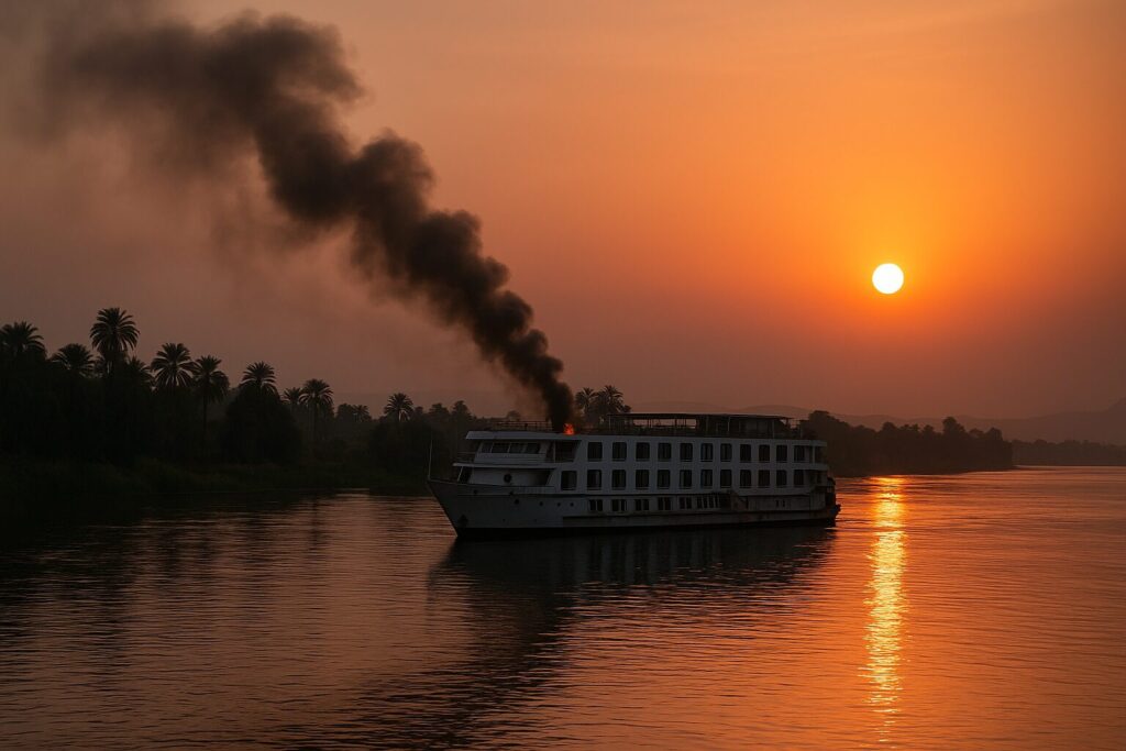 Fiamme nave crociera