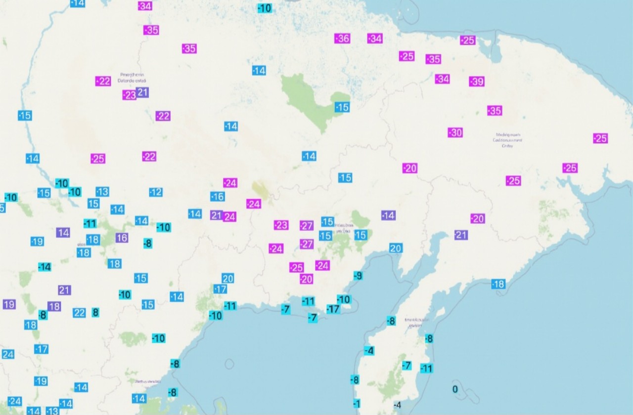 Freddo record Siberia orientale 