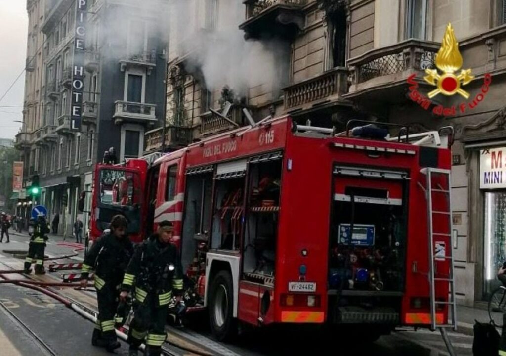Incendio Milano