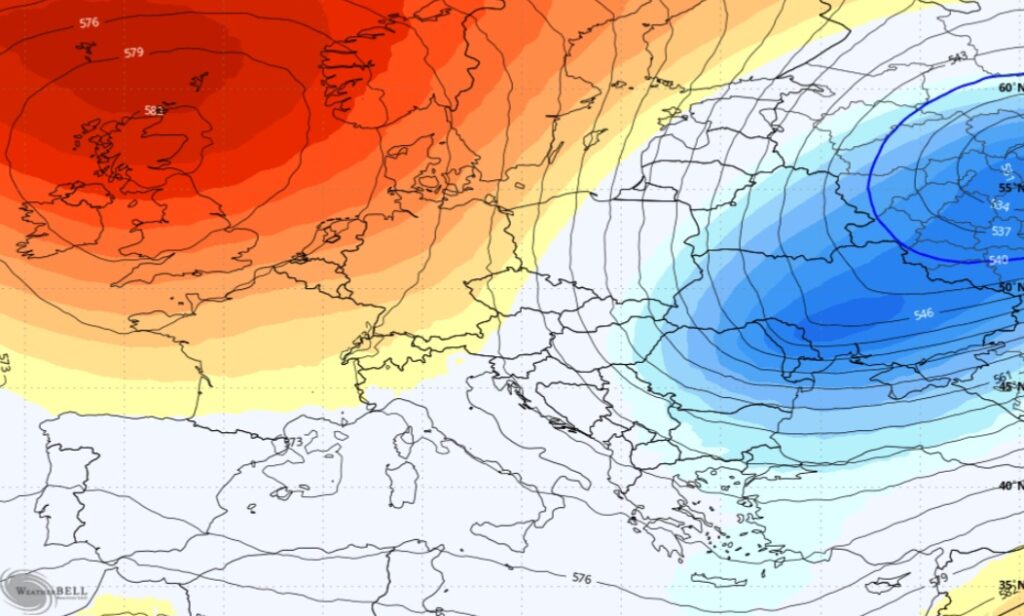 Irruzione fredda NAO negativa