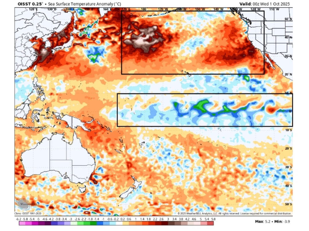La Niña ottobre 2025