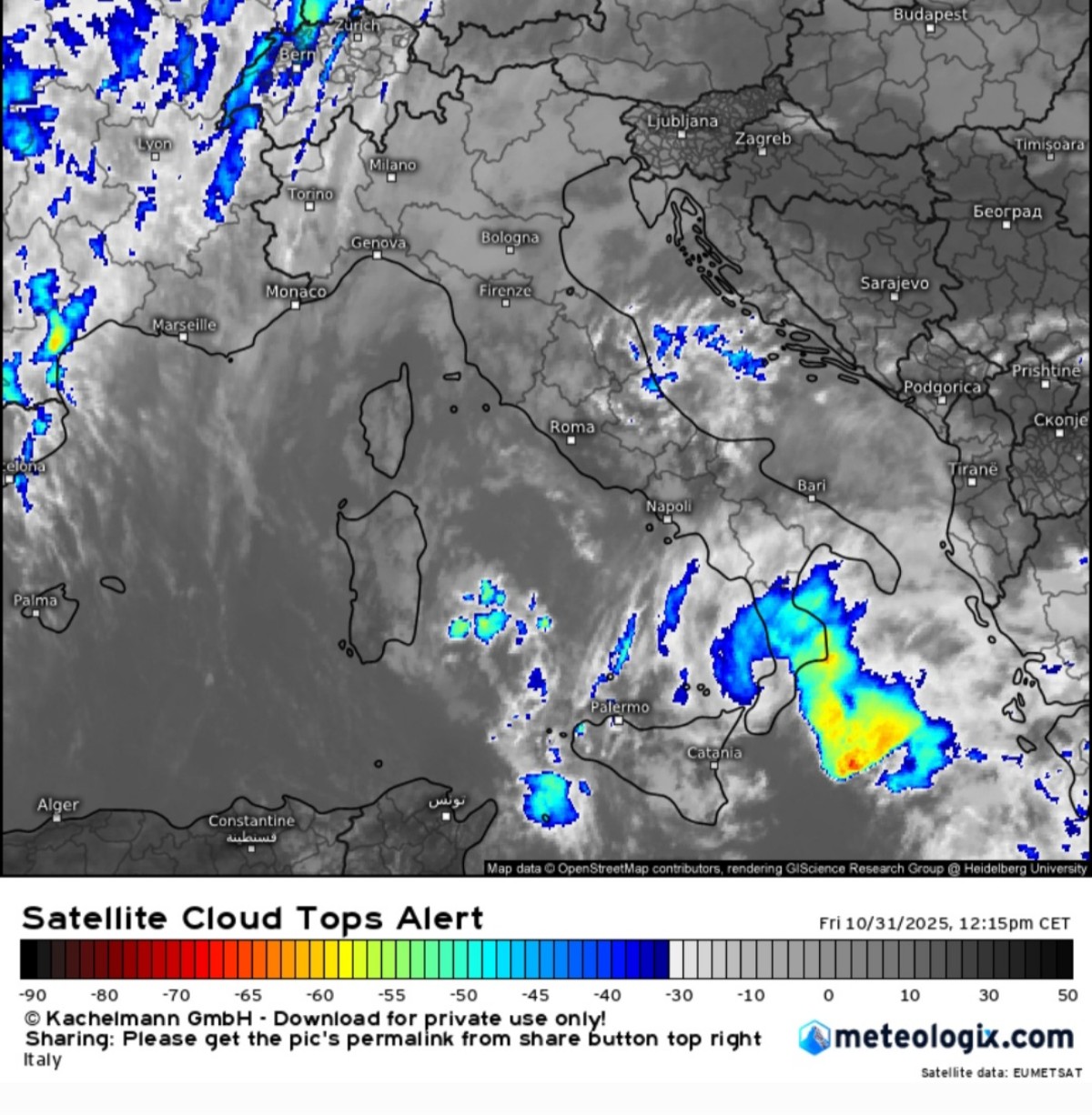 Maltempo Calabria e Sicilia 