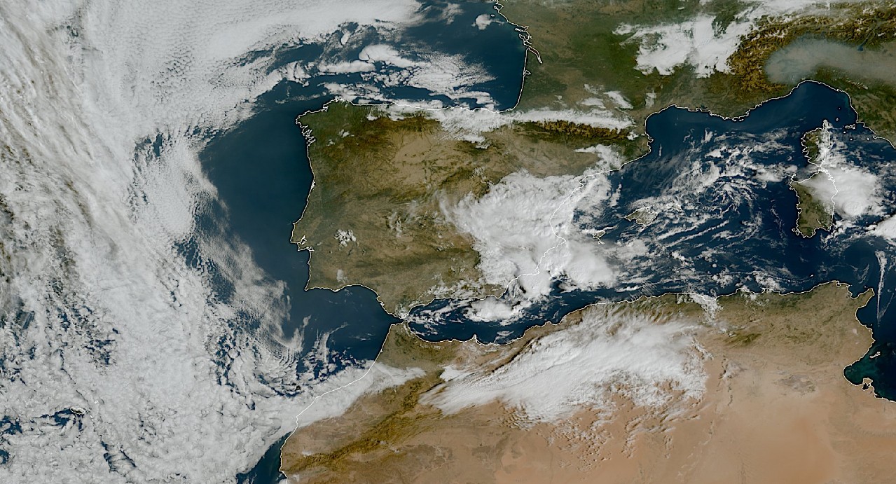 Maltempo Spagna satellite 