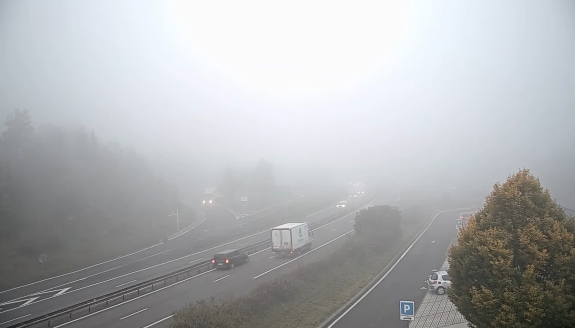 Nebbia Francia autostrade