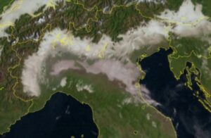 Nebbia Pianura Padana Satellite