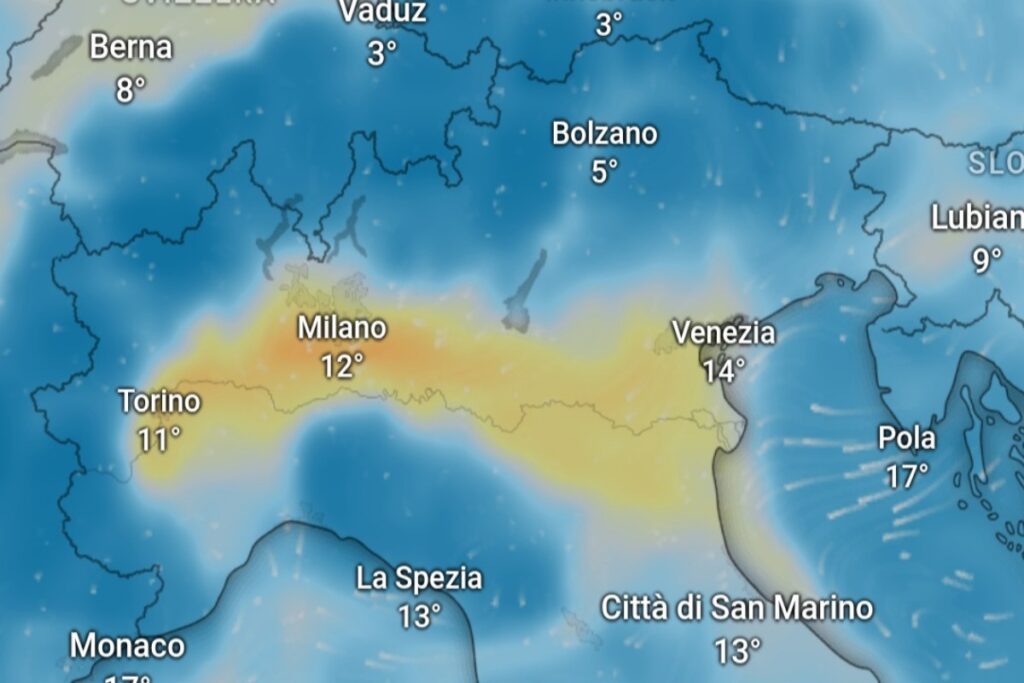 PM2.5 nord Italia