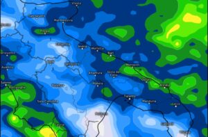 Precipitazioni Puglia 3 ottobre