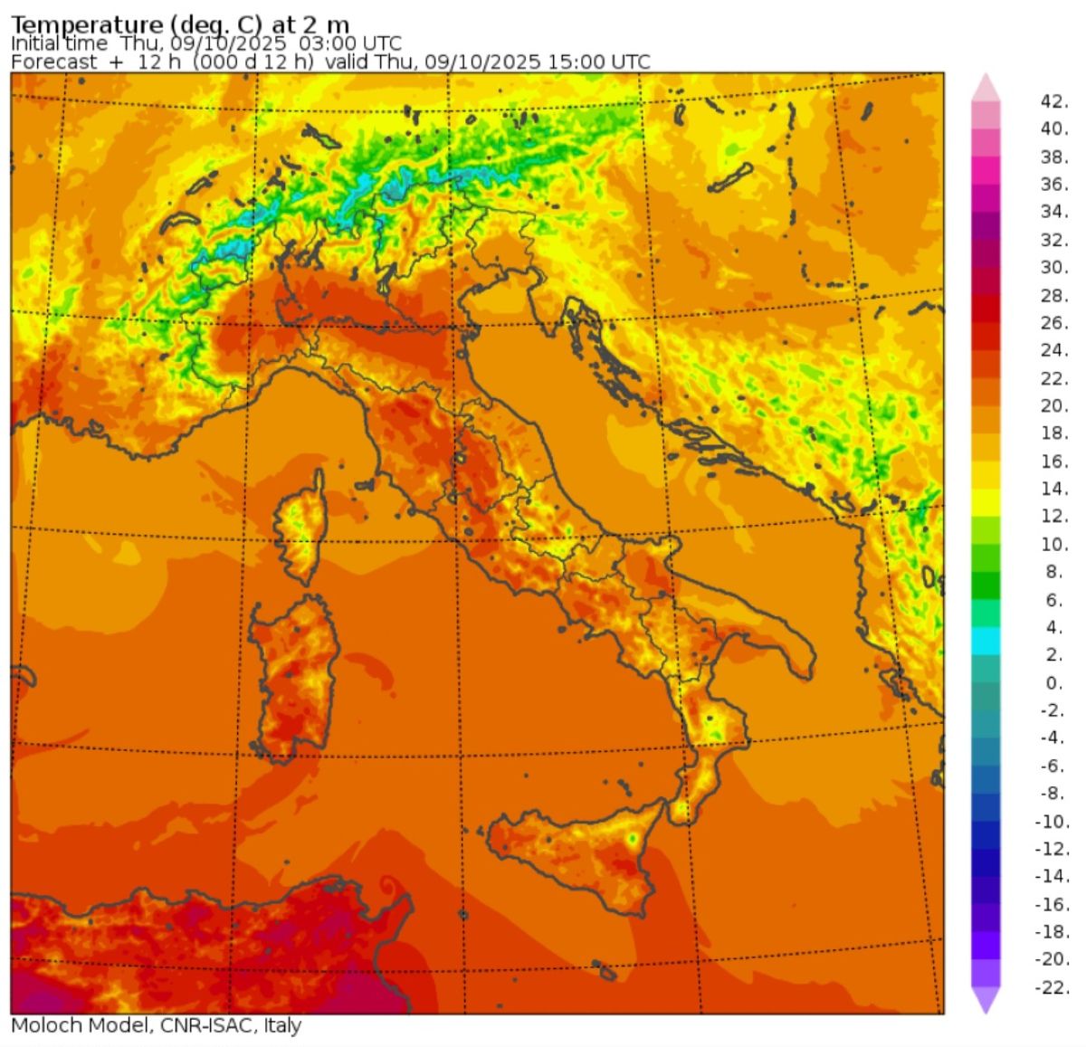 Temperature massime