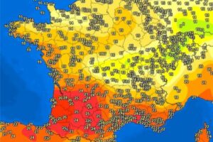 Temperature massime Francia 13 ottobre