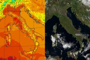 Temperature massime e satellite 10 ottobre