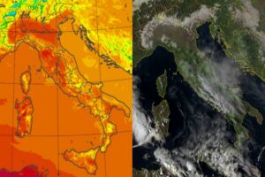 Temperature massime e satellite 12 ottobre
