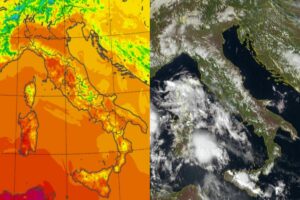 Temperature massime e satellite 14 ottobre