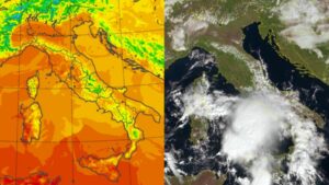 Temperature massime e satellite 15 ottobre