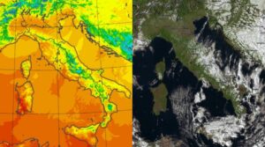 Temperature massime e satellite 2 ottobre
