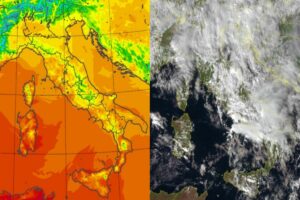Temperature massime e satellite 21 ottobre