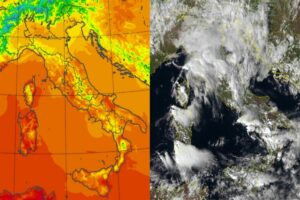 Temperature massime e satellite 22 ottobre