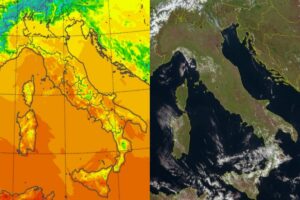 Temperature massime e satellite 28 ottobre
