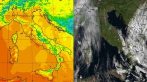 Temperature massime e satellite 3 ottobre
