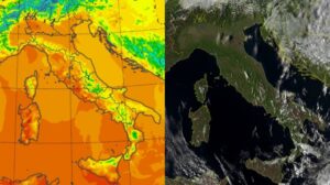 Temperature massime e satellite 6 ottobre