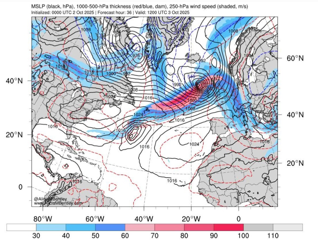 Tempesta Amy in Europa 