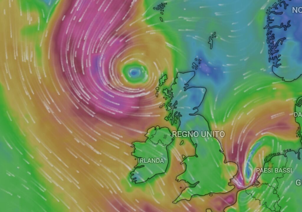 Tempesta Regno Unito 24 ottobre
