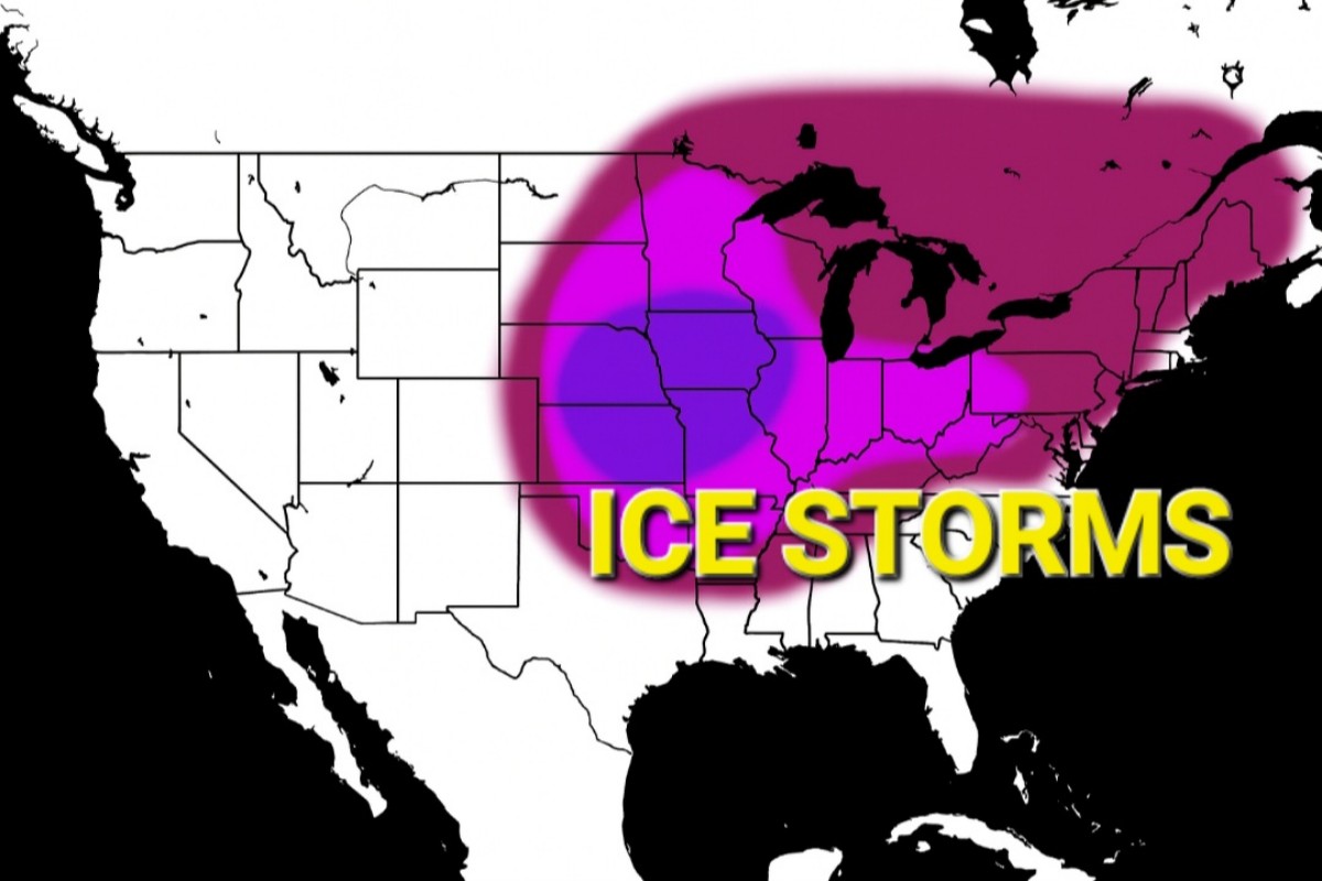 Meteo USA: inverno 2025–2026 a rischio ‘ice storms’ tra Midwest e Valle dell’Ohio