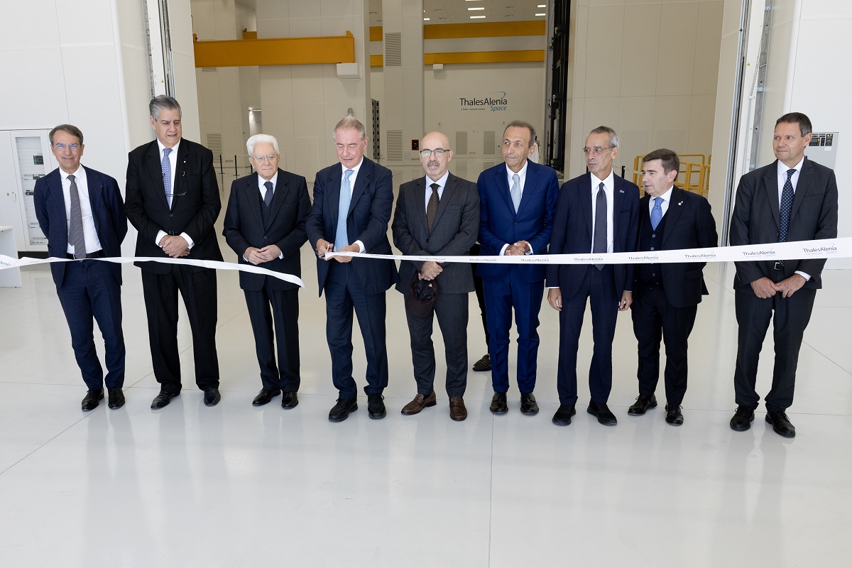Thales Alenia Space Taglio nastro Pres Repubblica