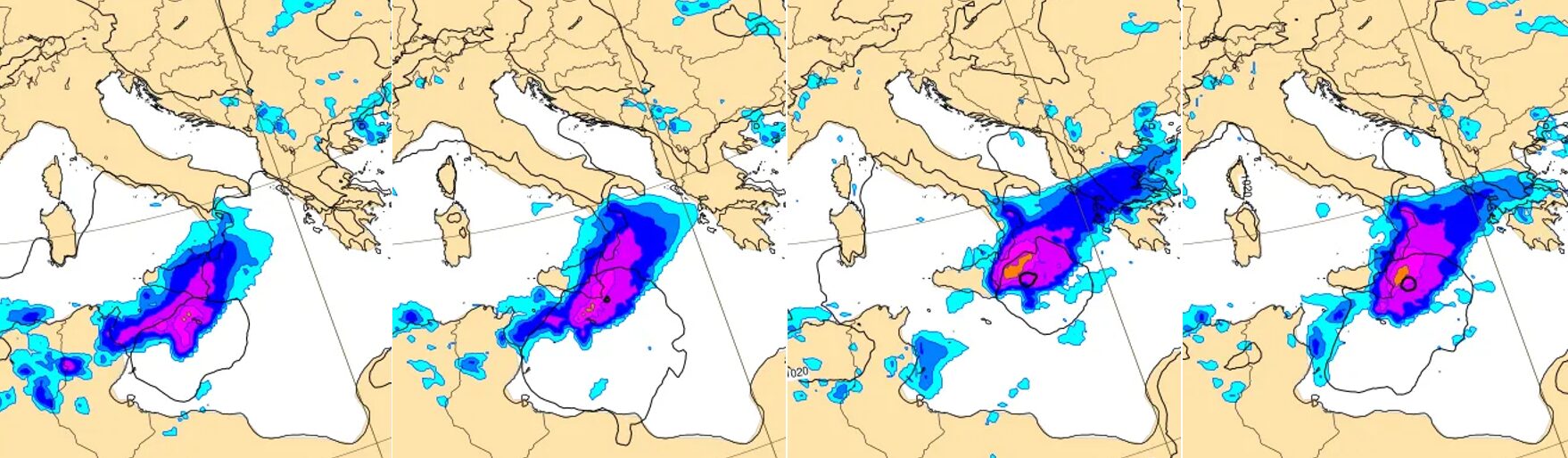 allerta meteo domenica 19 ottobre mappe ecmwf