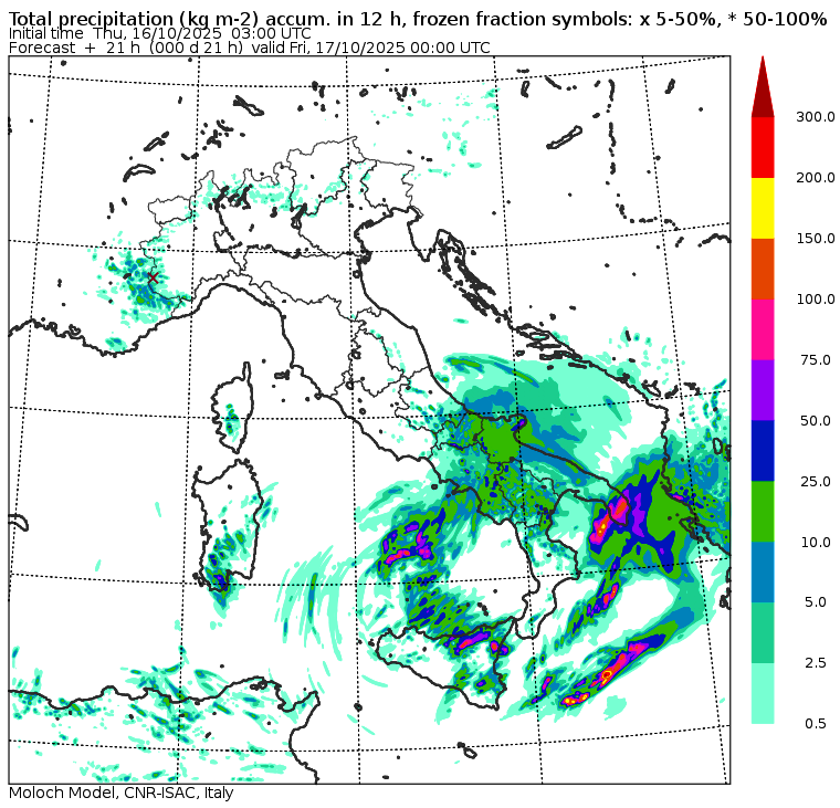 allerta meteo giovedì 16 ottobre pomeriggio
