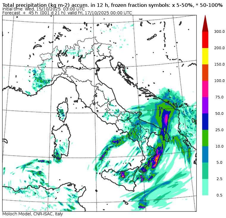 allerta meteo giovedì 16 ottobre sera