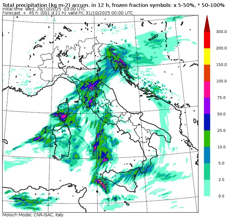 allerta meteo giovedì 30 sera