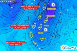 allerta meteo irruzione fredda 16 ottobre