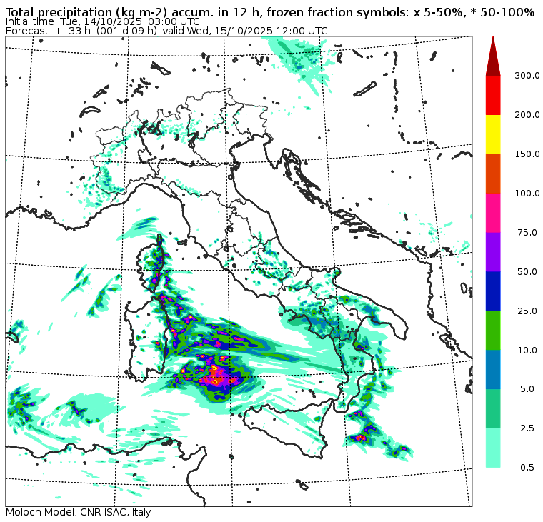 allerta meteo mercoledì 15 ottobre mattina