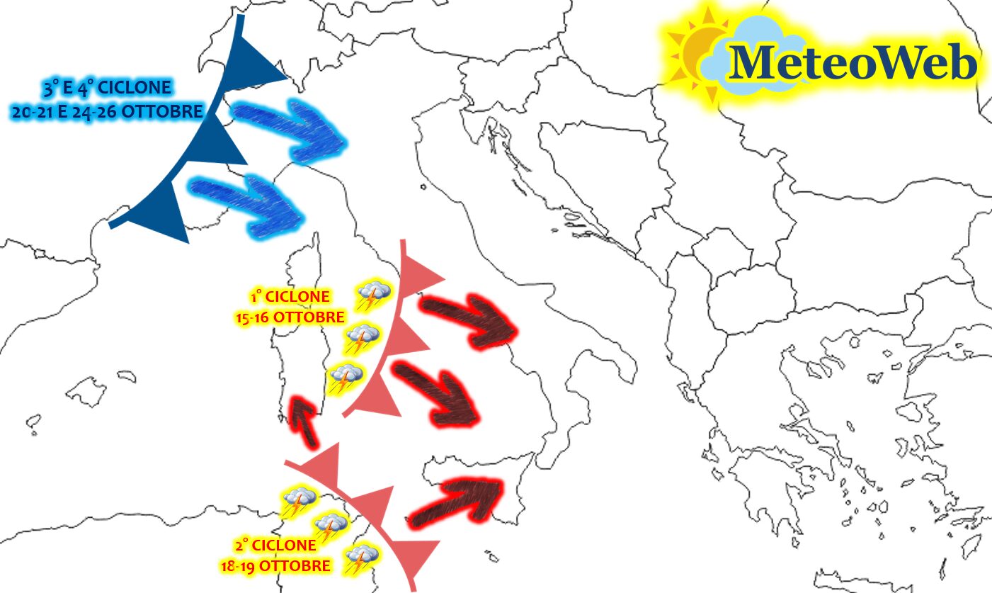 allerta meteo ottobre 2025