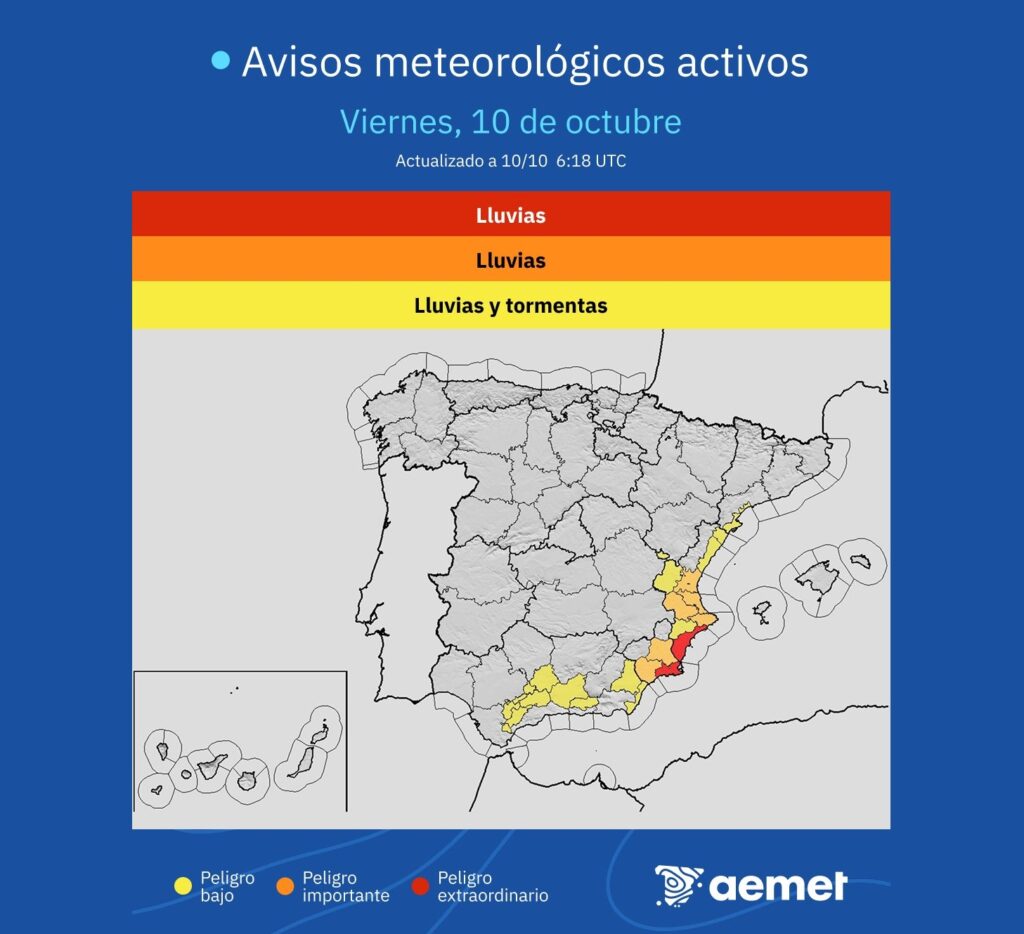 allerta meteo spagna