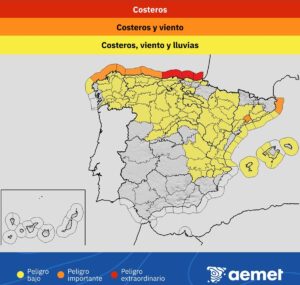 allerta meteo spagna 23 ottobre