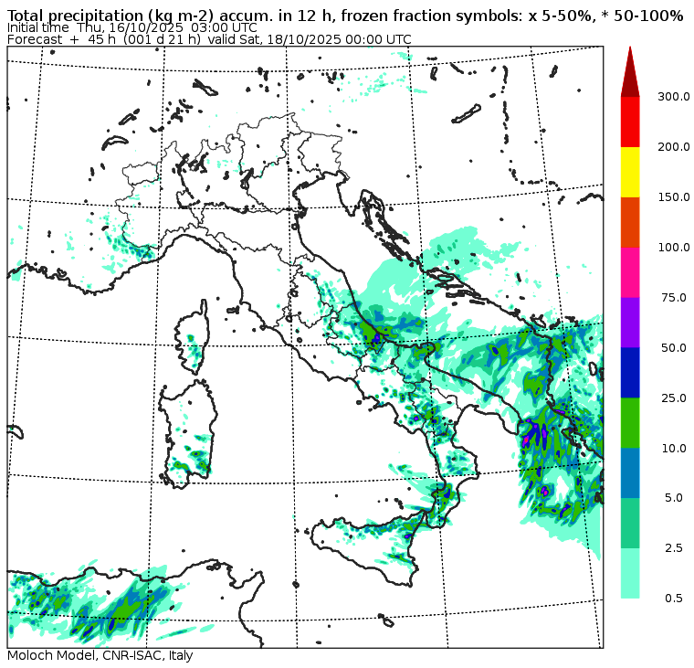 allerta meteo venerdì 17 ottobre sera