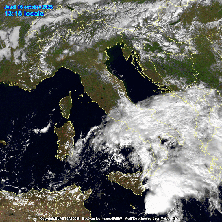 animazione meteo 16 ottobre