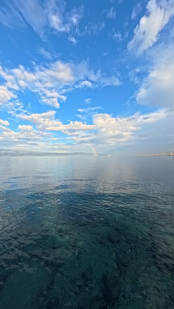 arcobaleno stretto di messina