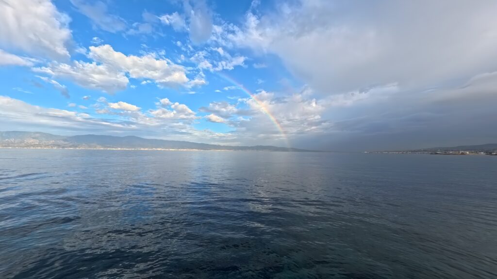 arcobaleno stretto di messina